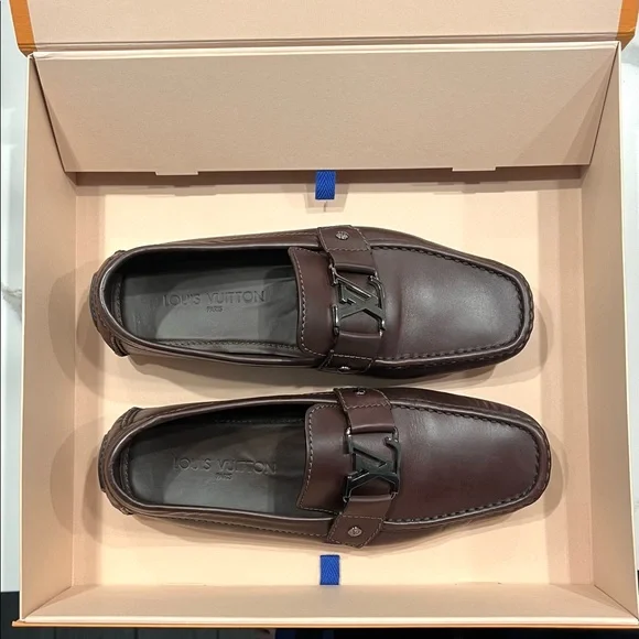 AUTHENTIC LOUIS VUITTON MEN LOAFERS SHOE - Picture 9 of 12